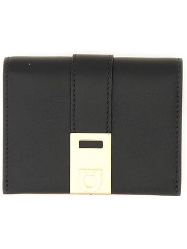 COMPACT HUG BICOLOR WALLET - SALVATORE FERRAGAMO - BALAAN 1