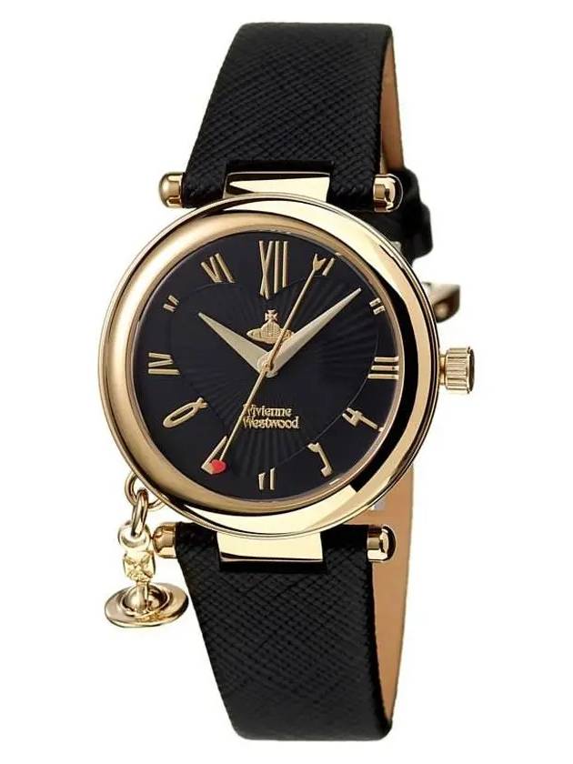 ORB Heart Leather Watch Black - VIVIENNE WESTWOOD - BALAAN 4