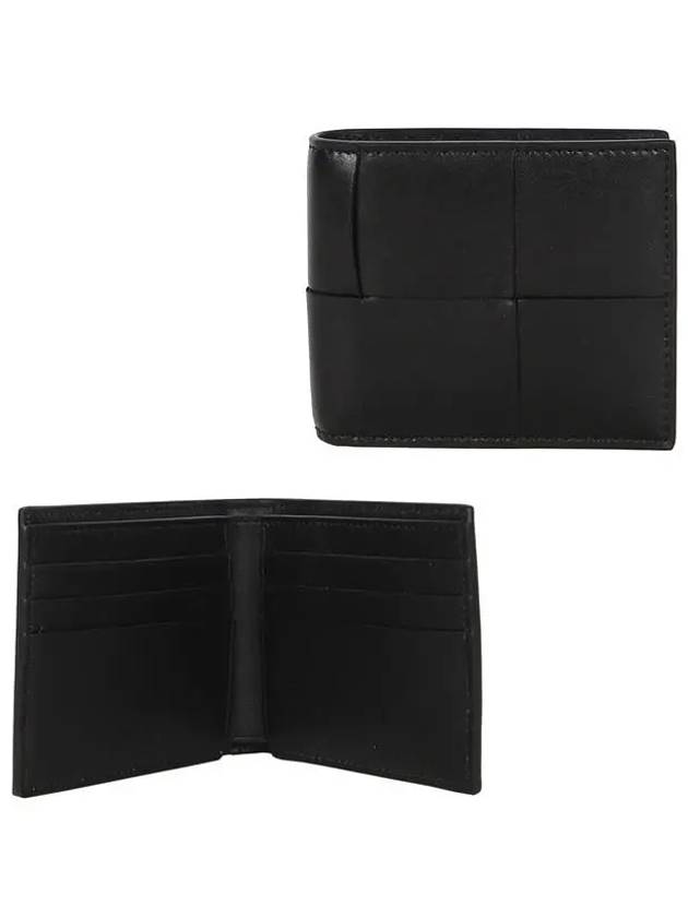 Intrecciato Cassette Half Wallet Black - BOTTEGA VENETA - BALAAN 2