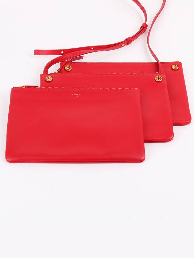 Trio Red Large Women s Crossbody Bag - CELINE - BALAAN 5