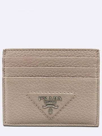 1MC025 Triangle Logo Card Wallet - PRADA - BALAAN 1