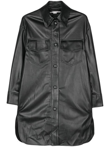 Stella McCartney Faux-Leather Overshirt - STELLA MCCARTNEY - BALAAN 1