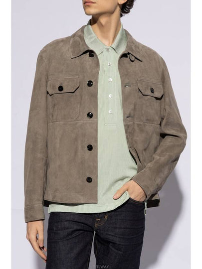 Micro Light Suede Jacket Grey - TOM FORD - BALAAN 2