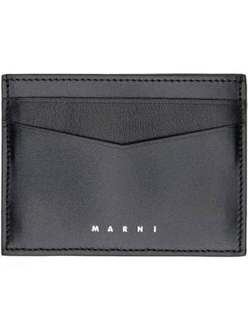 Logo Card Wallet Black - MARNI - BALAAN 1