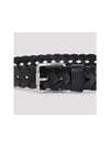 Belt E619238X47 1839 BLACK VINTAGE PALLADIUM - LOEWE - BALAAN 3