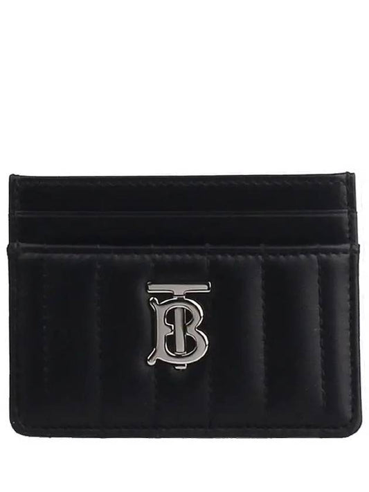 Lola Quilted Card Wallet Black - BURBERRY - BALAAN 2