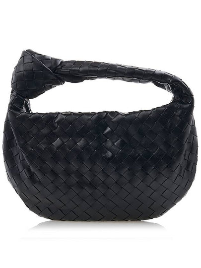 Teen Jodie Intrecciato Leather Tote Bag Black - BOTTEGA VENETA - BALAAN 2