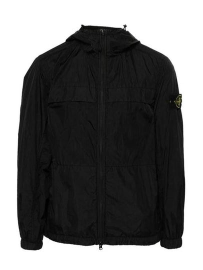 Garment Dyed Crinkle Reps R-Nylon Jacket Black - STONE ISLAND - BALAAN 2