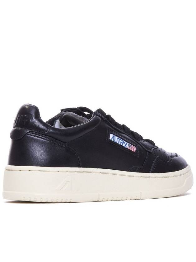 Women's Medalist Goatskin Low Top Sneakers Black - AUTRY - BALAAN 3