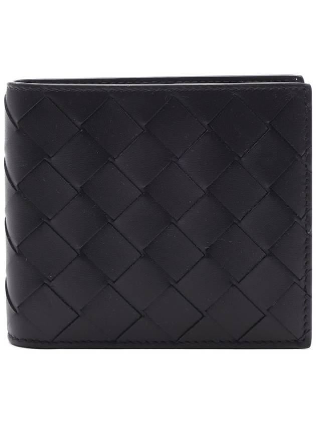 Intrecciato Leather Half Wallet Black - BOTTEGA VENETA - BALAAN 3