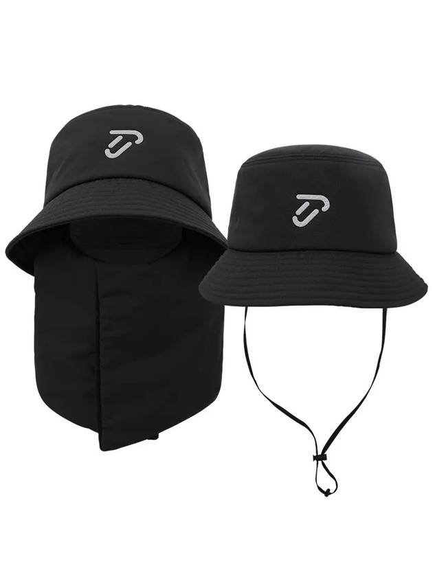 Two way neck warmer padded bucket hat IPU4WCP164 BK - IJP DESIGN - BALAAN 2