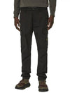 Compass Badge Gabardine Cargo Straight Pants Black - STONE ISLAND - BALAAN 3