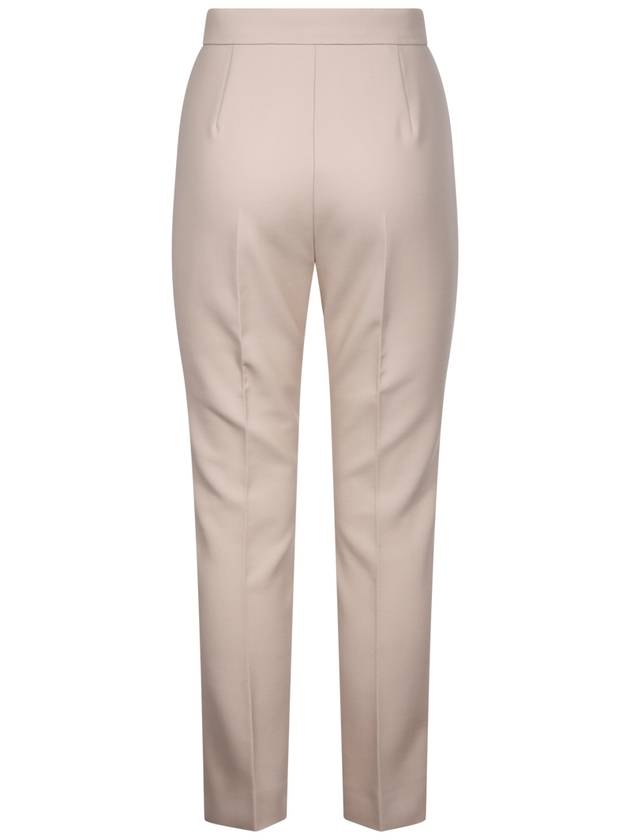 Nepeta Side Zipper Virgin Wool Slacks Beige - MAX MARA - BALAAN 4