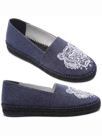 Embroidered Tiger Denim Espadrilles Navy - KENZO - BALAAN 2