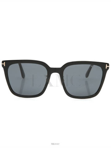 TF1132 Black Gold T Logo Horn Rim Sunglasses - TOM FORD - BALAAN 1