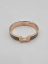 Clic H Bracelet Rose Gold & Marron Glace - HERMES - BALAAN 10