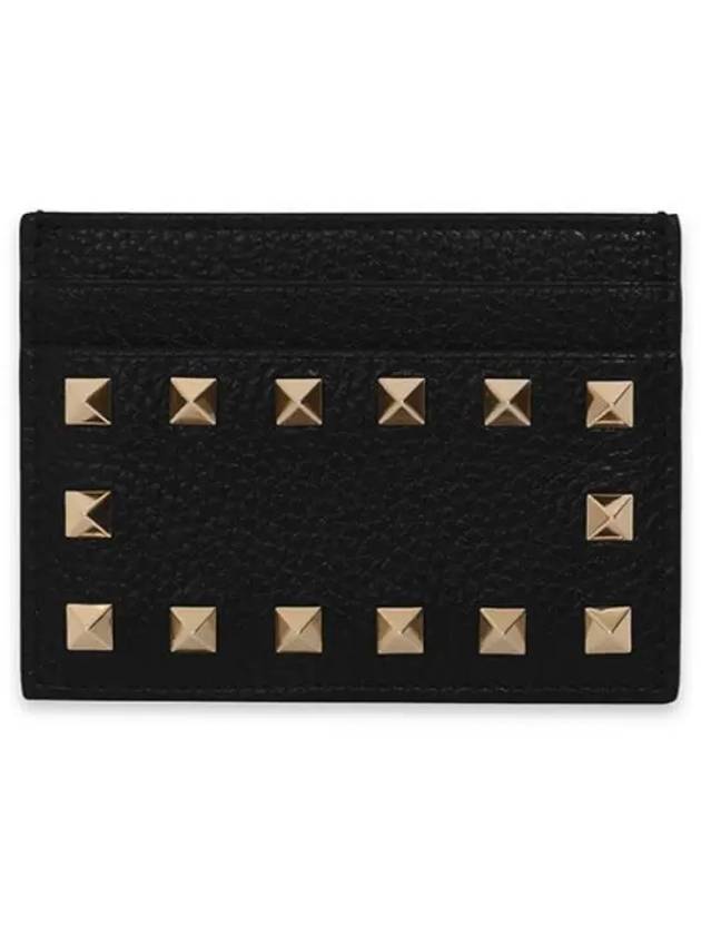 Stampa Alce Rockstud Card Wallet Black - VALENTINO - BALAAN 2