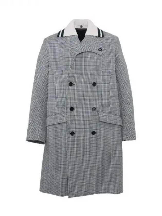 Lapel collar checked wool coat 270263 - BOTTER - BALAAN 1