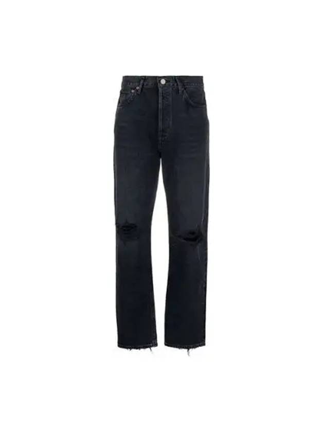 90S Pinch Waist Denim Straight Jeans Black - AGOLDE - BALAAN 2