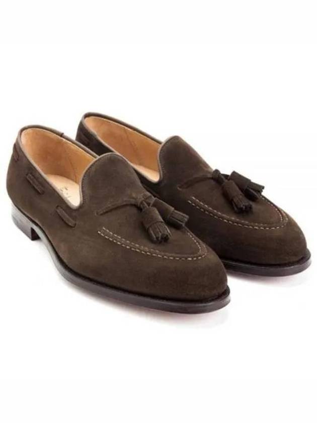 Loafers Dark Brown Calf Suede 29376A J02L1 Free - CROCKETT & JONES - BALAAN 1