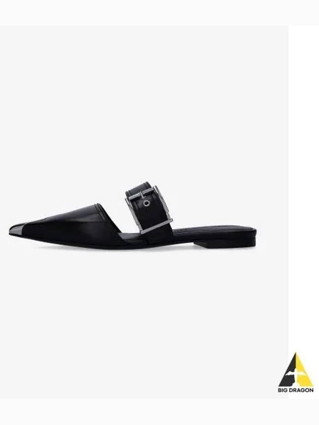 Punk Flat Mules Black - ALEXANDER MCQUEEN - BALAAN 2