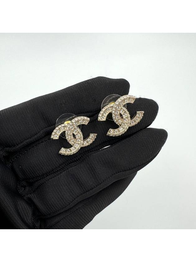 Metal Earrings Diamantes & Gold Crystal - CHANEL - BALAAN 7