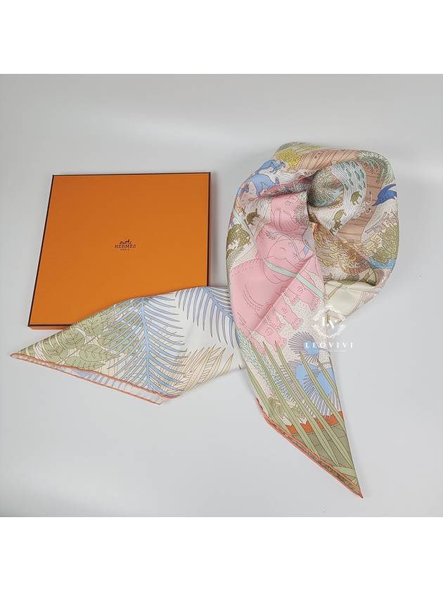 Le Carnaval Des Animaux 90 Scarf Bleu - HERMES - BALAAN 11