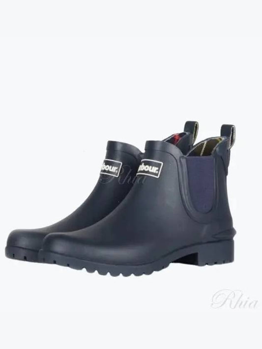 Wilton Wellington Chelsea Rain Boots Navy - BARBOUR - BALAAN 2