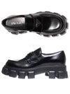 Monolith Brushed Leather Loafers Black - PRADA - BALAAN 2