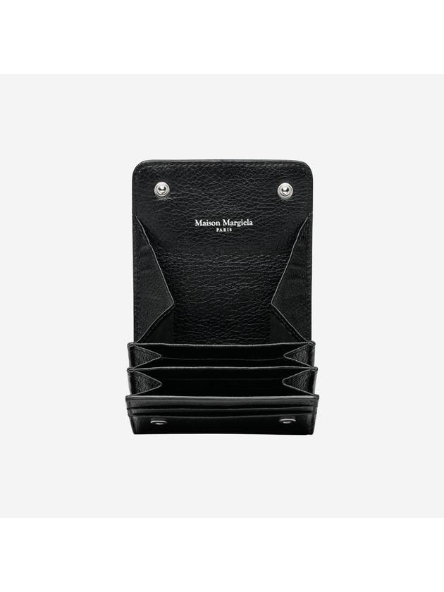 Stitch Snap Button Card Wallet Black - MAISON MARGIELA - BALAAN 3