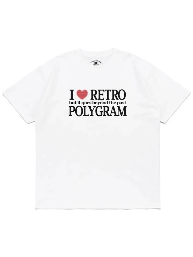 I LOVE RETRO T SHIRTS WHITE - POLYGRAM - BALAAN 1