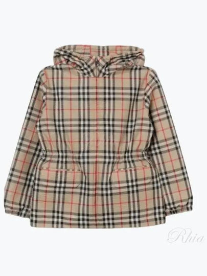 Kids Vintage Check Hooded Jacket Archive Beige - BURBERRY - BALAAN 2