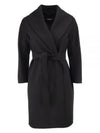 Messi Belt Wool Single Coat Black - MAX MARA - BALAAN 2