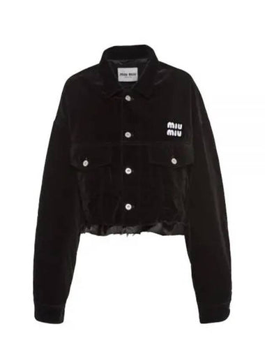 Velvet blouson ML878 1Z36 F0002 270160 1146603 - MIU MIU - BALAAN 1