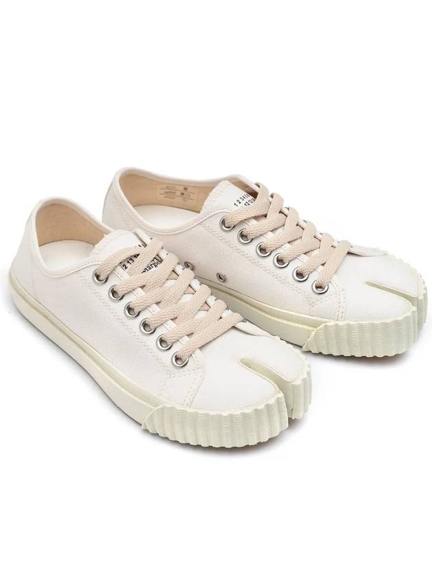 Tabi Canvas Low Top Sneakers White - MAISON MARGIELA - BALAAN 3