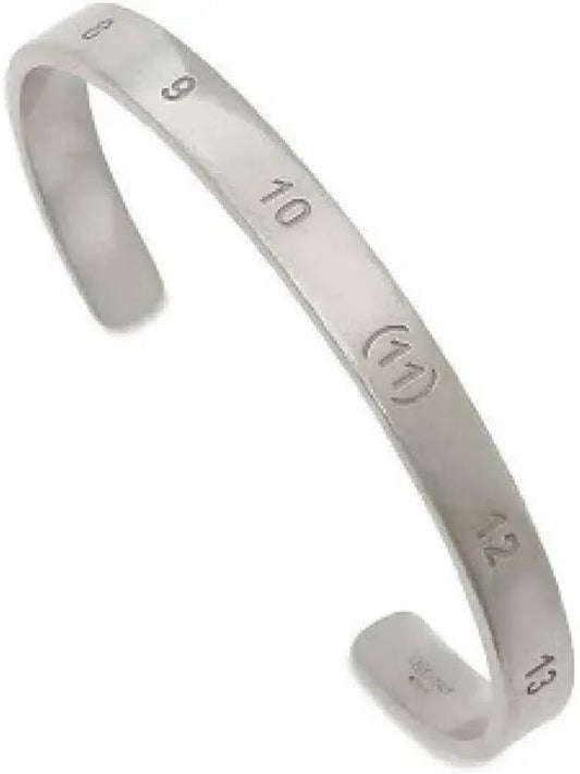 Number Slim Curve Bracelet Silver - MAISON MARGIELA - BALAAN 2