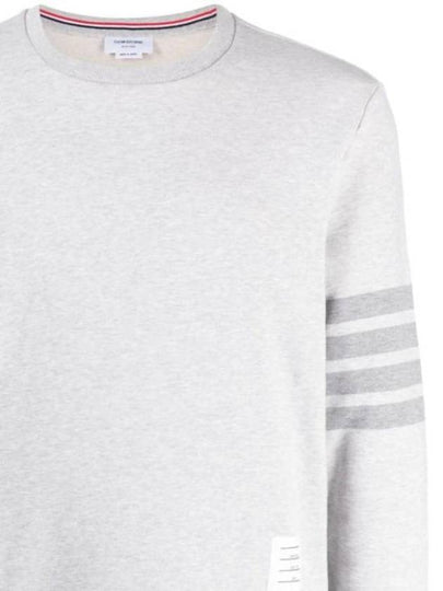 Classic Loopback Terry Tonal 4-Bar Relaxed Fit Crewneck Sweatshirt Pale Grey - THOM BROWNE - BALAAN 2