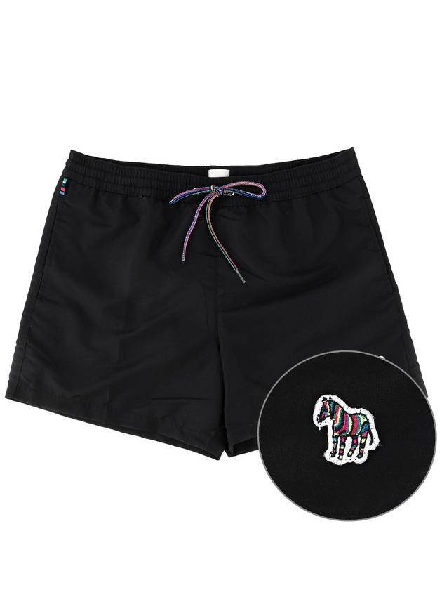 Men's Zebra Logo Swim Shorts Black - PAUL SMITH - BALAAN.