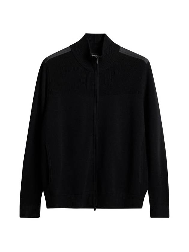 Men's Marty Hybrid Zip-Up Jacket Black - J.LINDEBERG - BALAAN 1