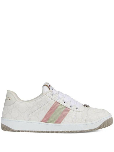 Screener Low Top Sneakers White - GUCCI - BALAAN 1