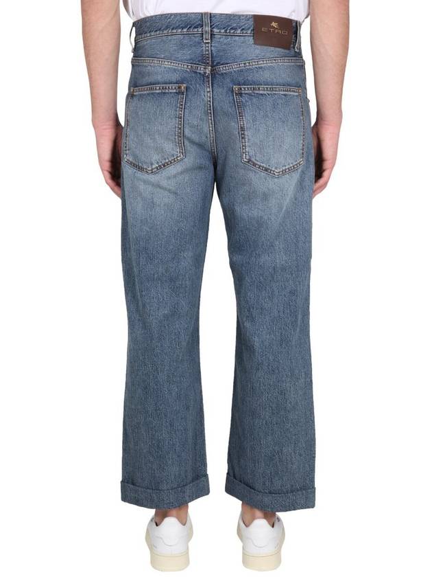 Denim Straight Pants 1W790 92390200 BLUE - ETRO - BALAAN 5