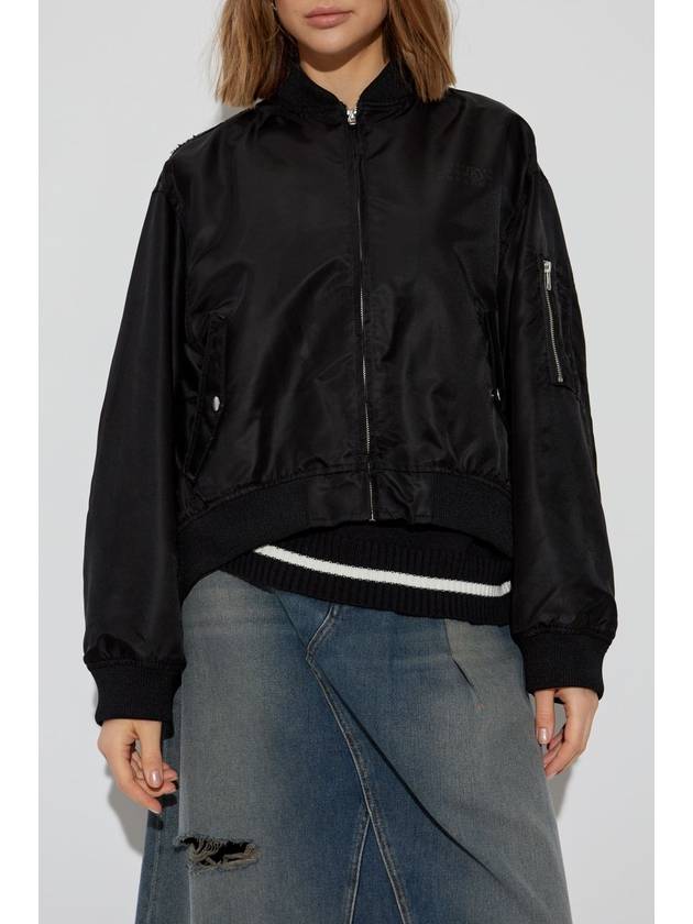 MM6 Maison Margiela Jacket With Logo, Women's, Black - MAISON MARGIELA - BALAAN 3