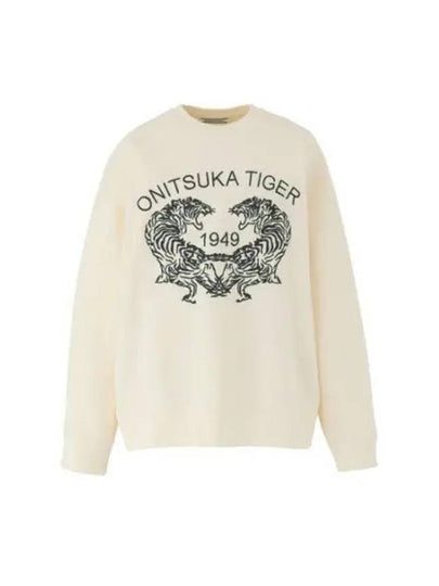 Tiger Logo Sweatshirt Off White - ONITSUKA TIGER - BALAAN 2