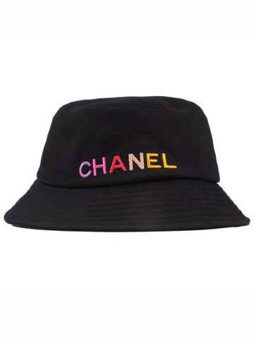 CC embroidered logo bucket hat black AA9703 - CHANEL - BALAAN 1