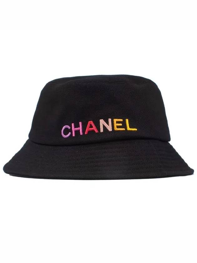 CC embroidered logo bucket hat black AA9703 B15084 NT589 - CHANEL - BALAAN 1