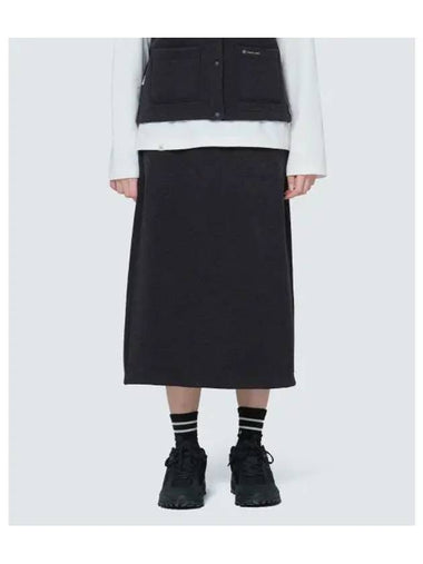 Knitted Women s Skirt S24WWFSK77 Dark Charcoal - SNOW PEAK - BALAAN 1