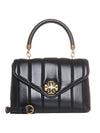 Kira Satchel Small Tote Bag Black - TORY BURCH - BALAAN 1