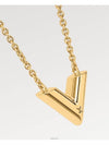 Essential V Necklace Gold - LOUIS VUITTON - BALAAN 3