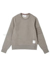 Classic Loopback Tonal 4 Bar Crewneck Knit Top Beige - THOM BROWNE - BALAAN 2