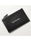 Logo Zipper Card Wallet Black - BALENCIAGA - BALAAN 3